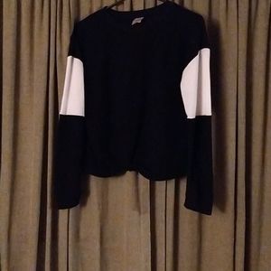 Black and white long sleeve